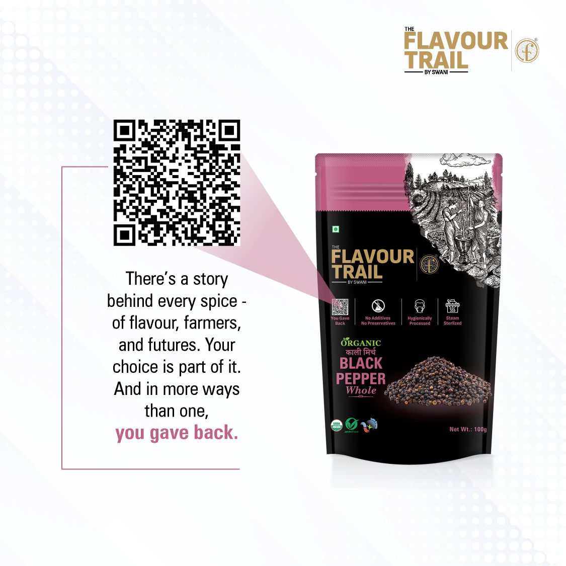 Organic Black Pepper Whole