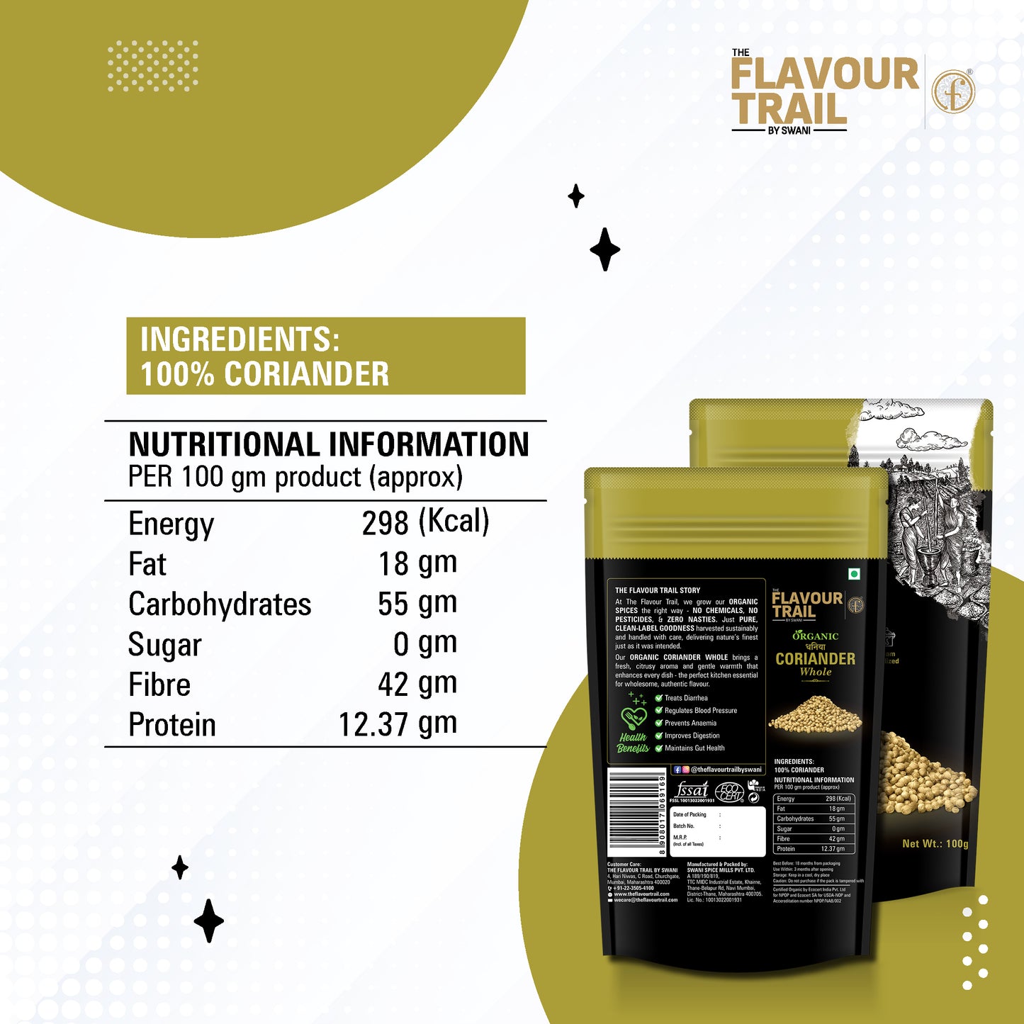 Organic Coriander Whole