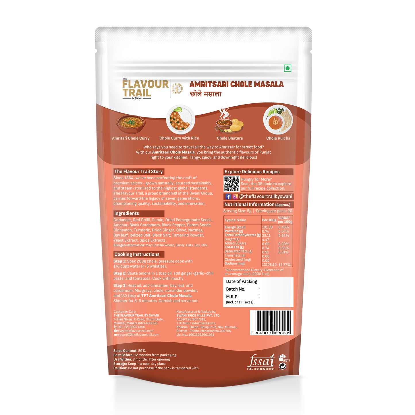 Pure & Natural Amritsari Chole Masala