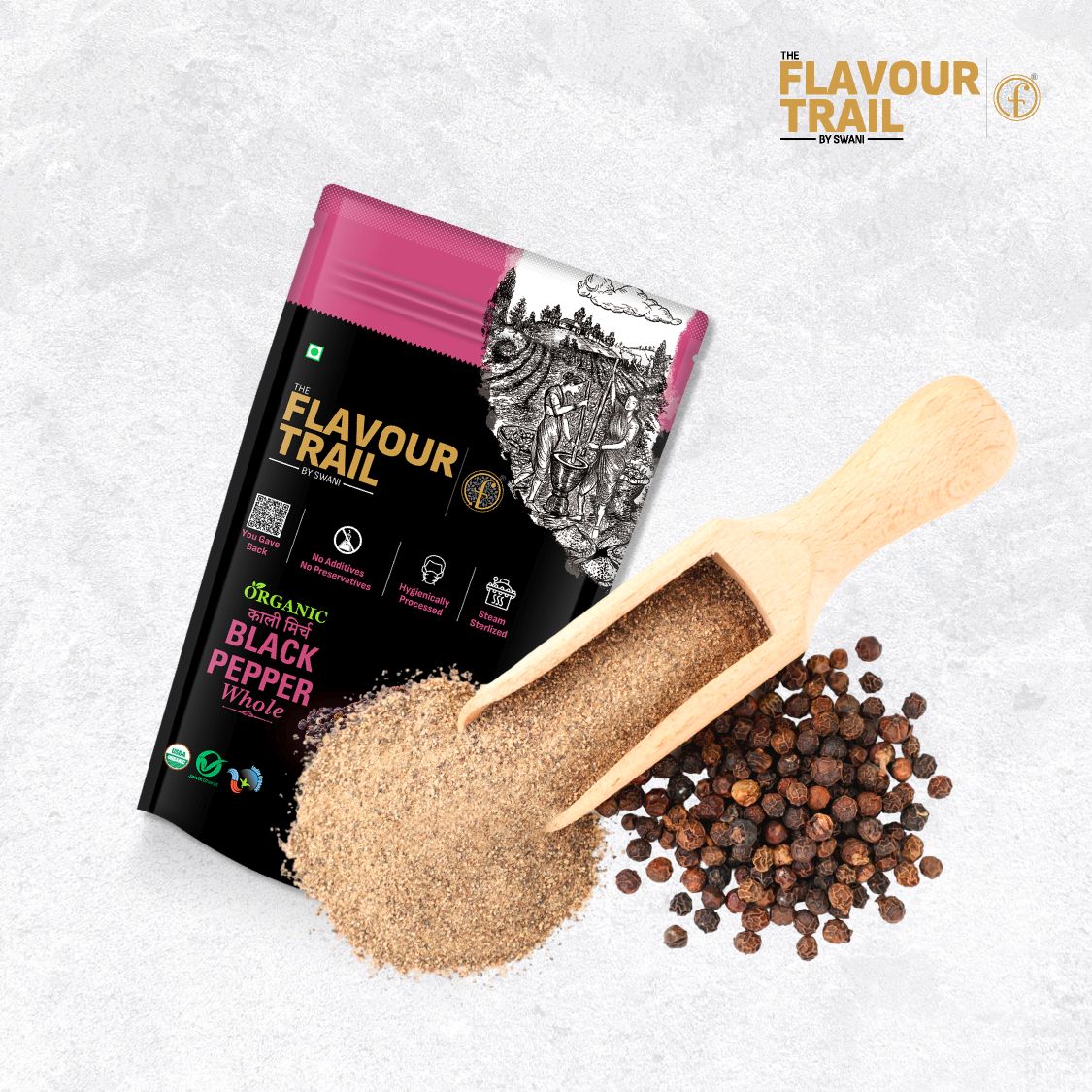 Organic Black Pepper Whole
