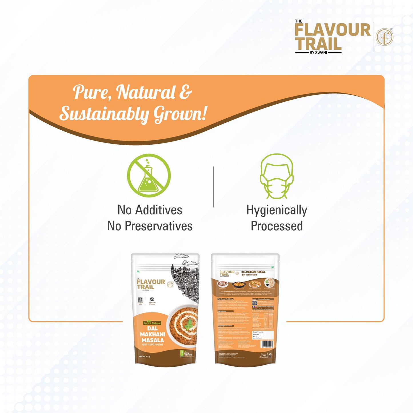 Pure & Natural Dal Makhani Masala - 100gms.