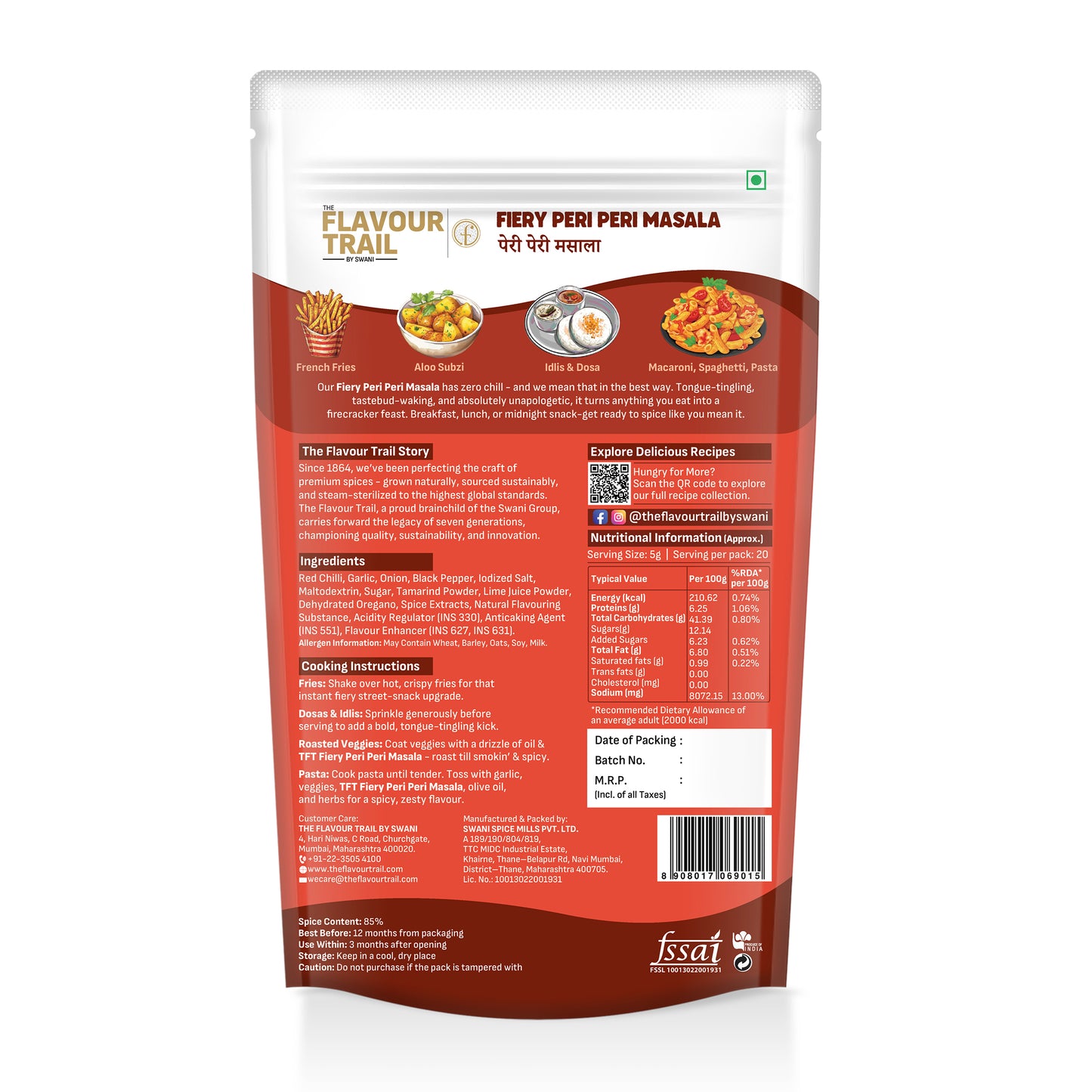 Pure & Natural Fiery Peri Peri Masala