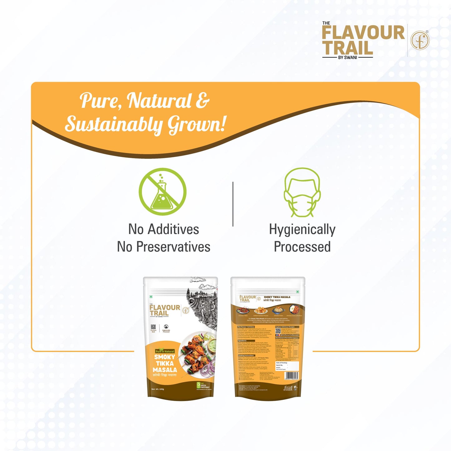 Pure & Natural Smoky Tikka Masala - 100gms.