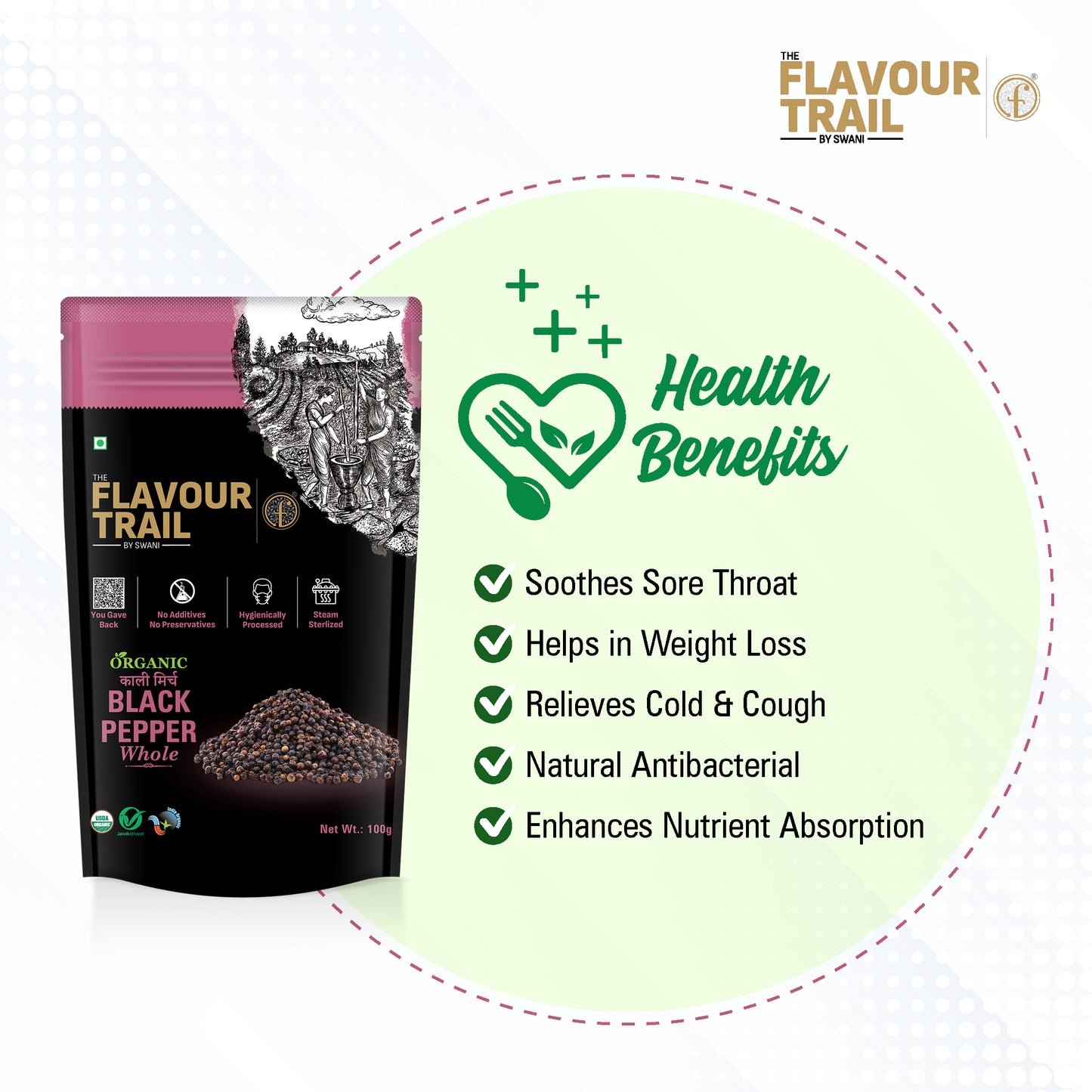 Organic Black Pepper Whole