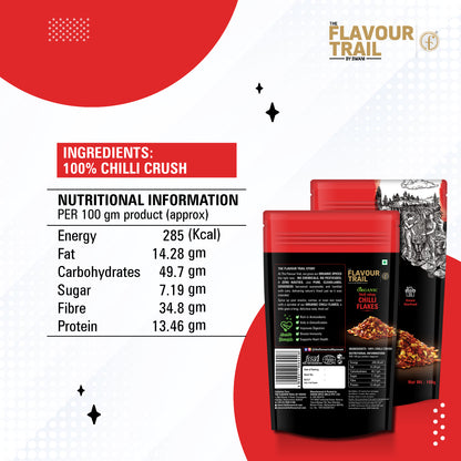 Organic Chilli Flakes 100 gms