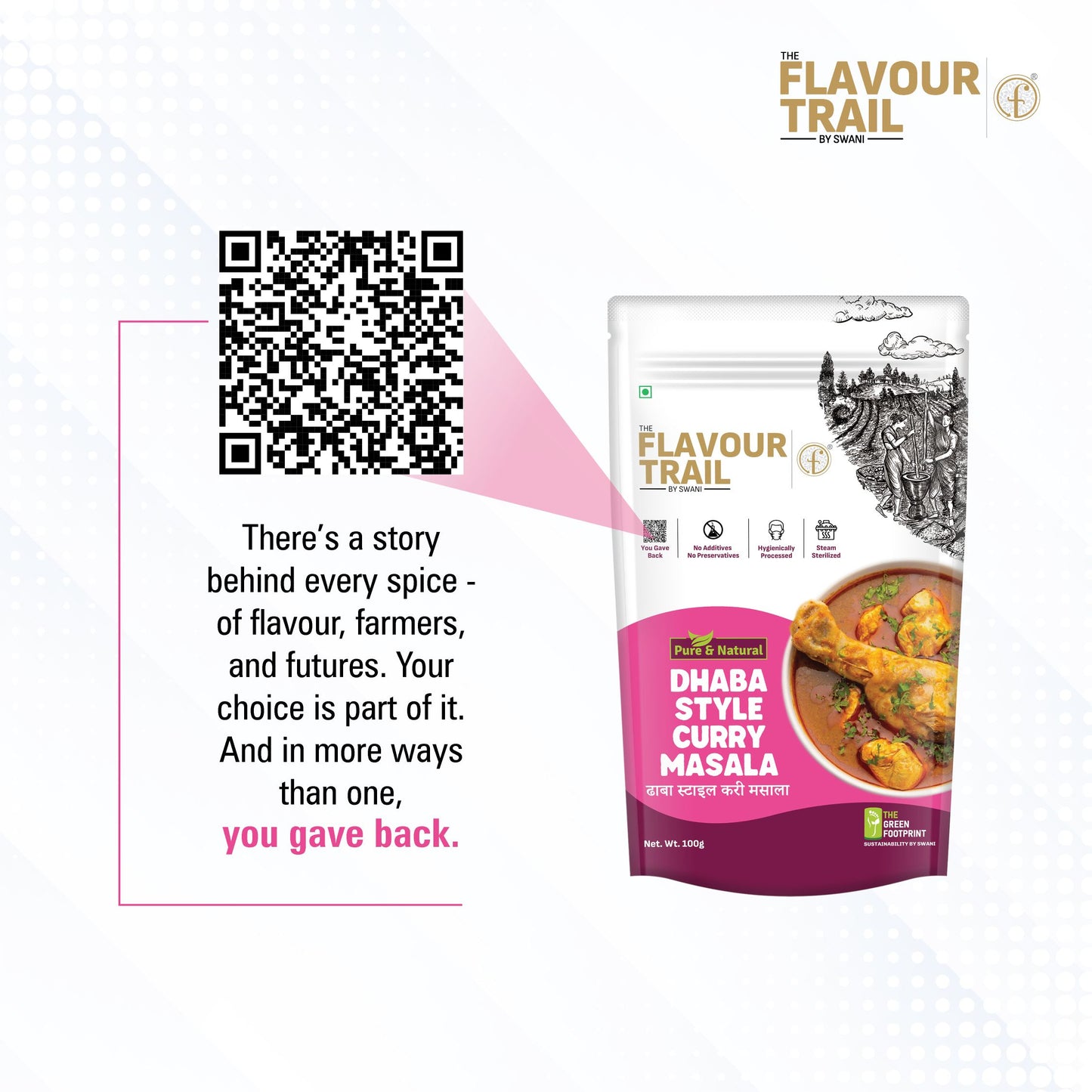 Pure & Natural Dhaba Style Chicken Curry - 100gms.