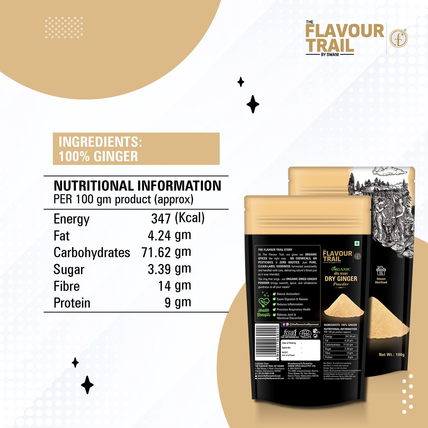 Organic Dry Ginger Powder