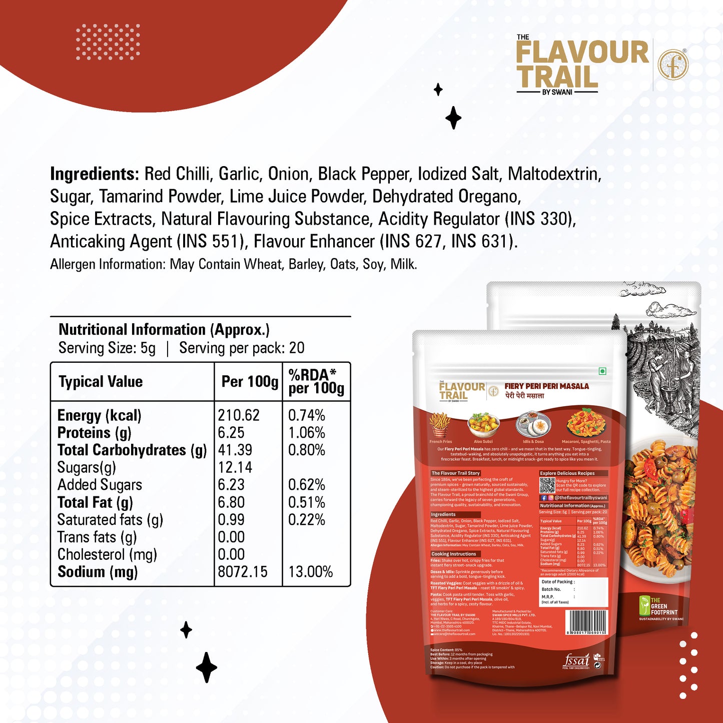 Pure & Natural Fiery Peri Peri Masala
