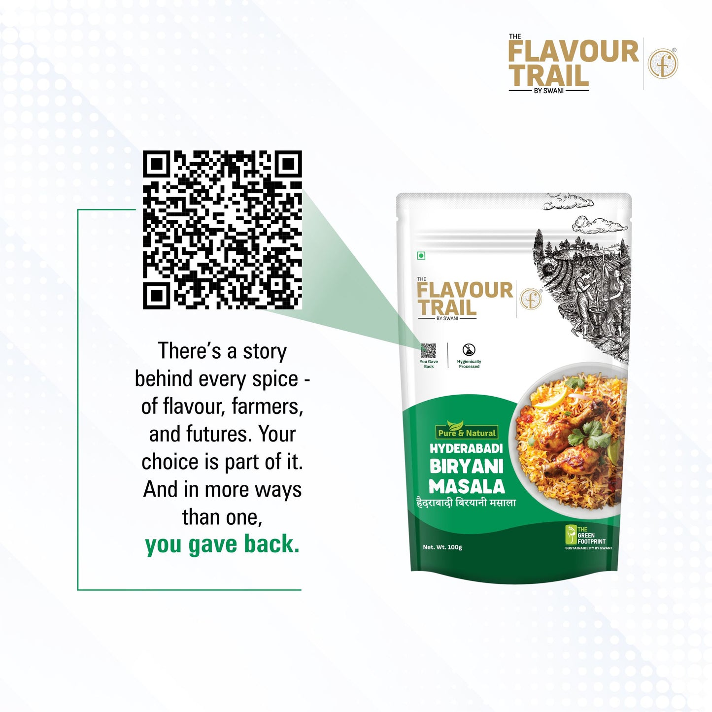 Pure & Natural Hyderabadi Biryani Masala - 100gms.