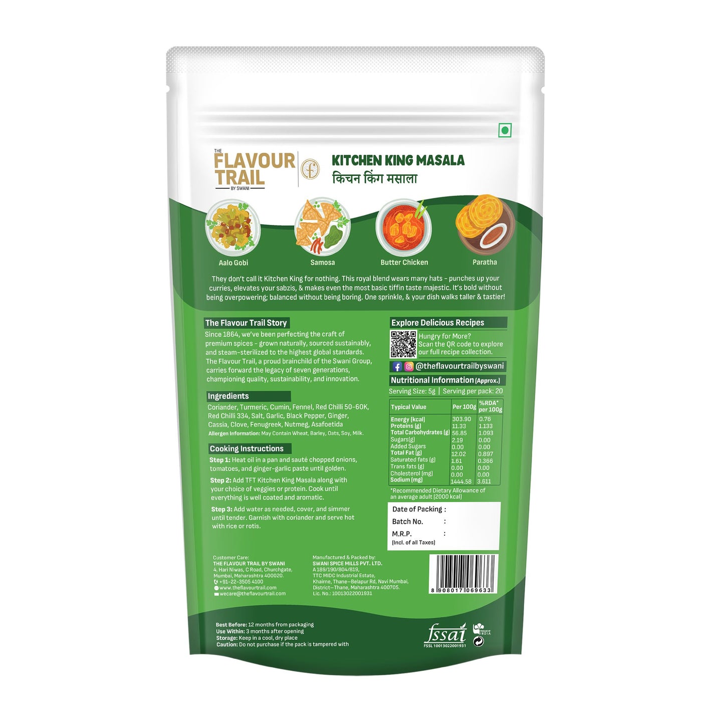 Pure & Natural Kitchen King Masala - 100gms.