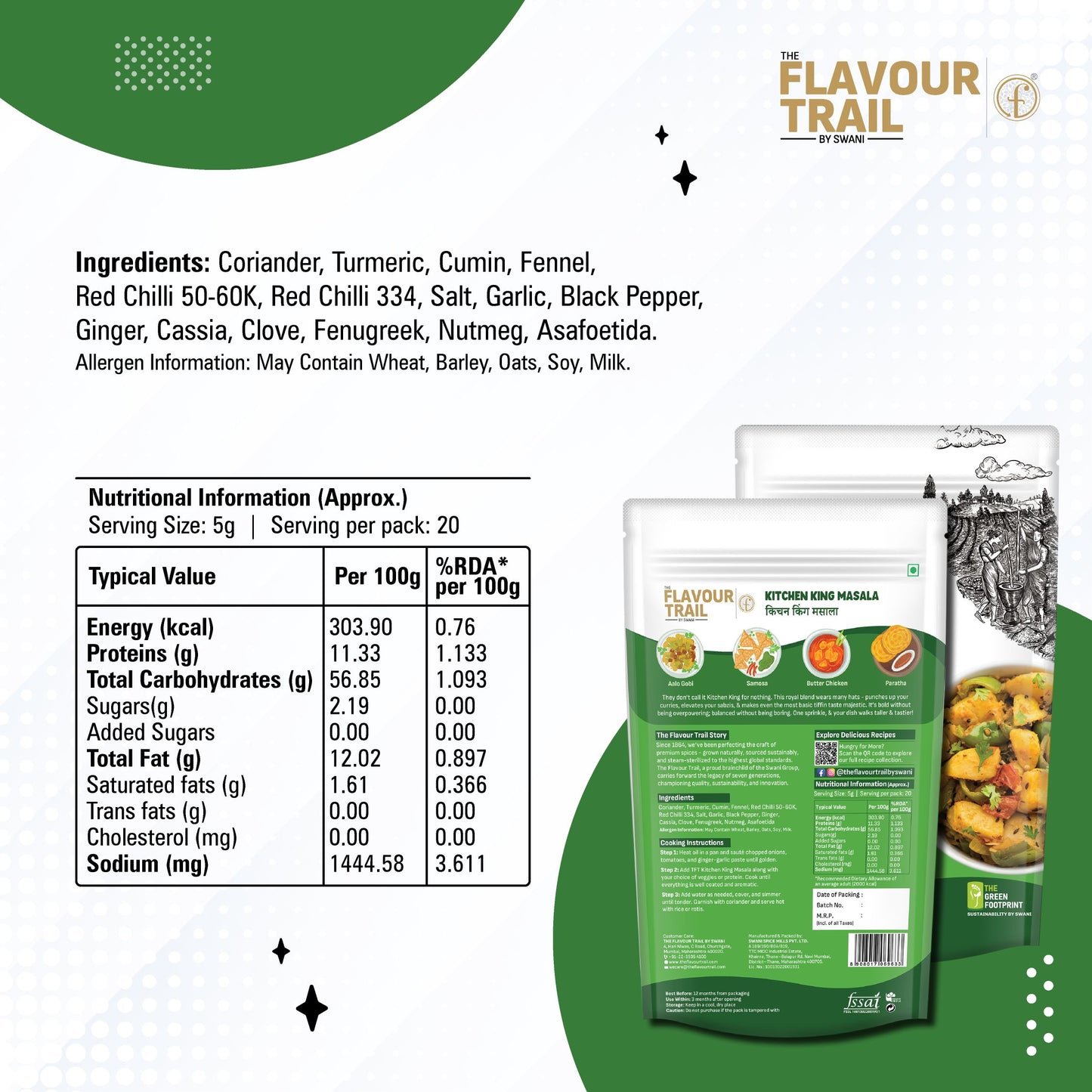 Pure & Natural Kitchen King Masala - 100gms.
