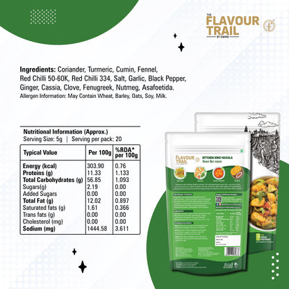 Pure & Natural Kitchen King Masala - 100gms.