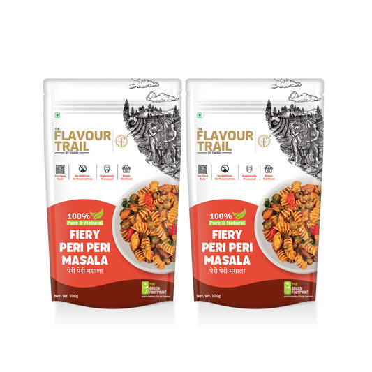 Pure & Natural Fiery Peri Peri Masala - Pack of 2 -100 gms each