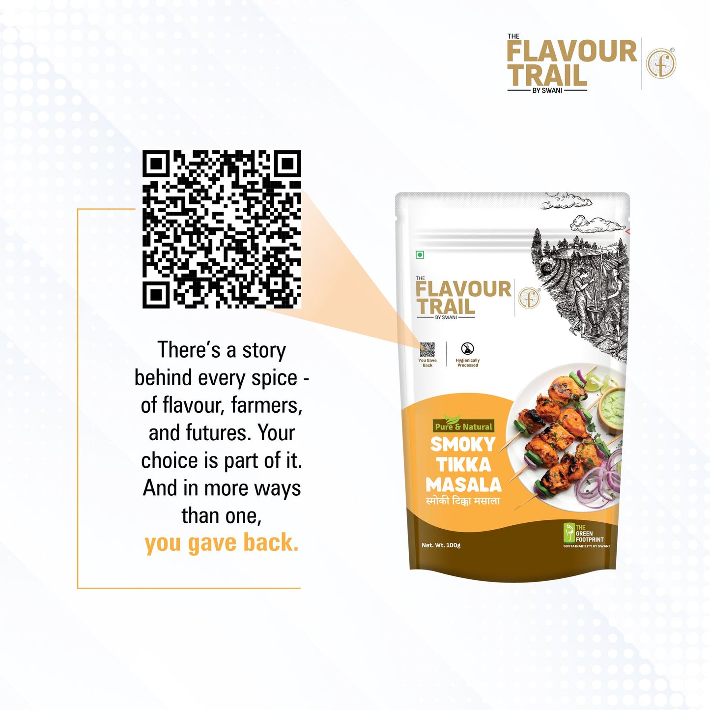 Pure & Natural Smoky Tikka Masala - 100gms.