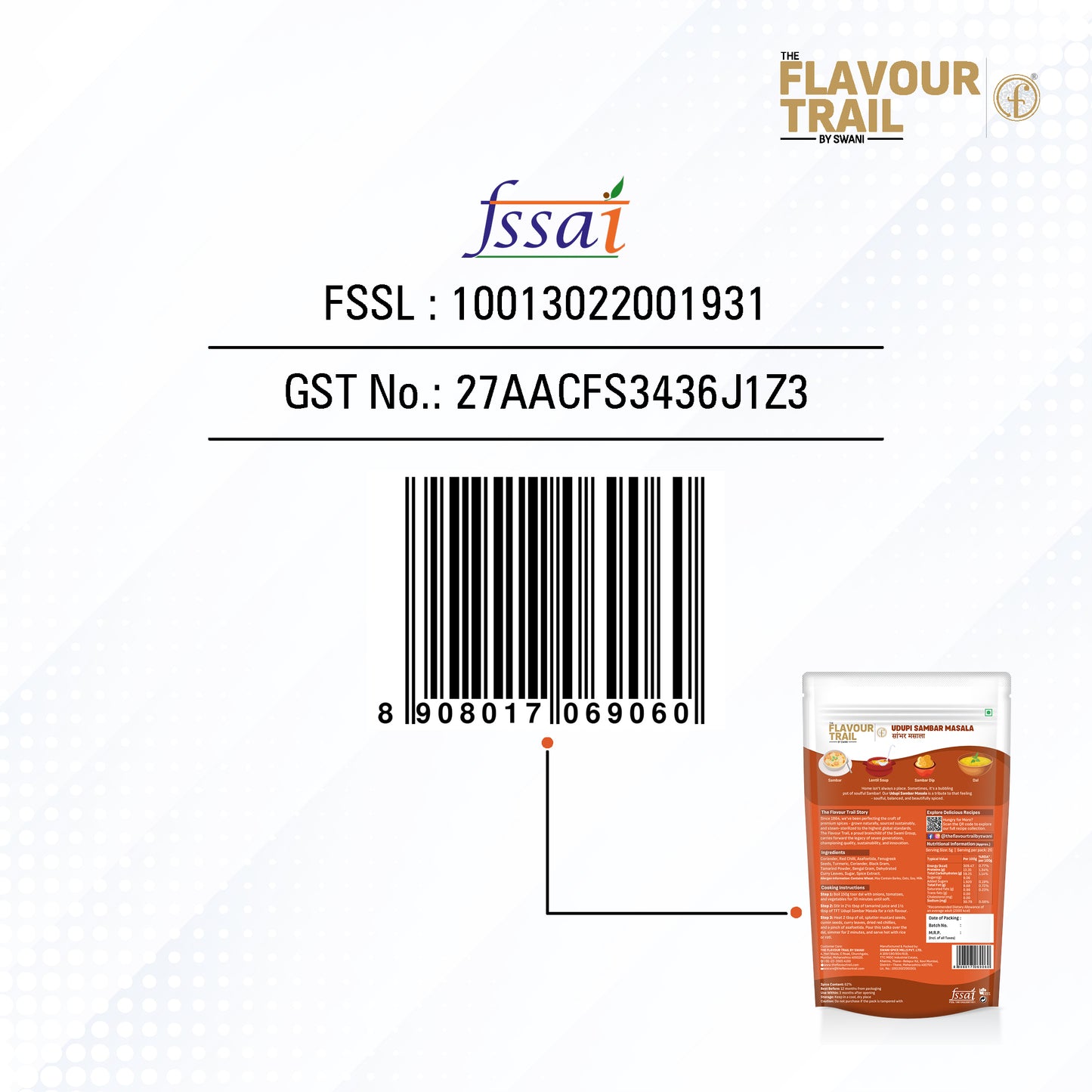 Pure & Natural Udupi Sambar Powder Masala