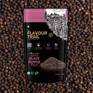Organic Black Pepper Whole 100gms