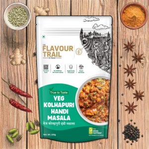 True to Taste Veg Kolhapuri Handi Masala 100gms