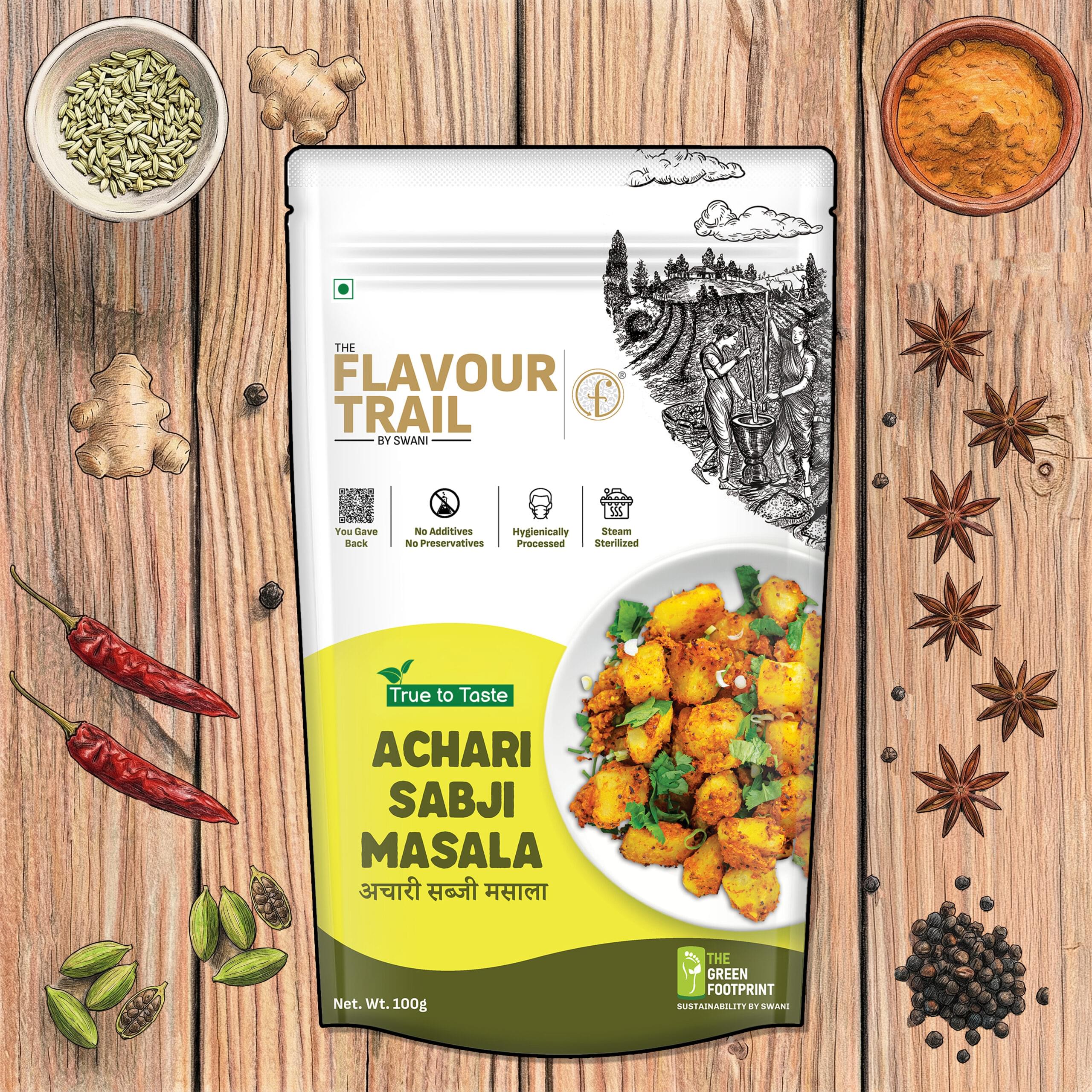 Pure & Natural Achari Sabji Masala 100gms