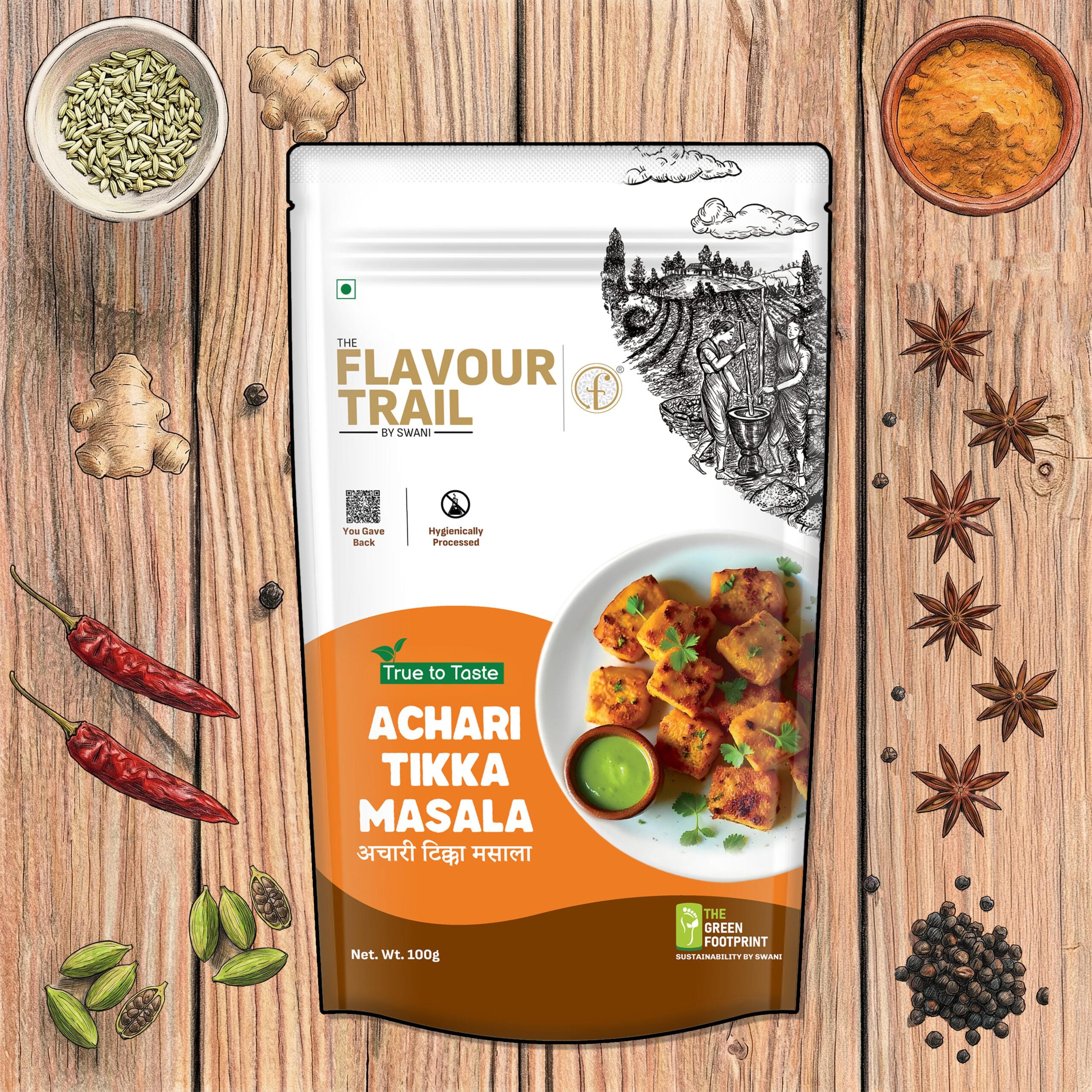 Pure & Natural Achari Tikka Masala 100gms