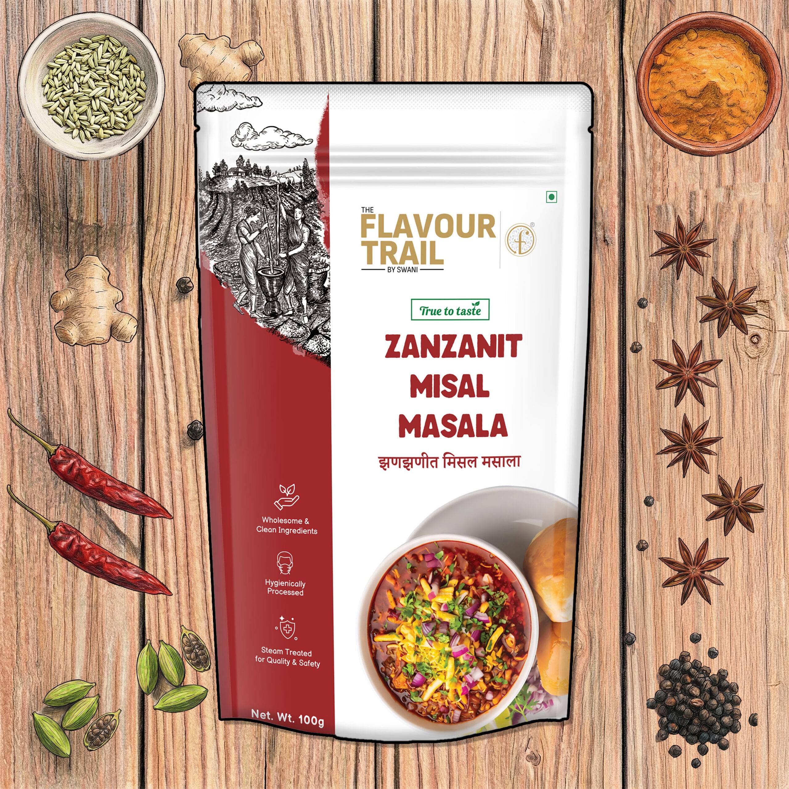 The Flavour Trail by Swani True to Taste ZanZanit Misal Masala 100gms