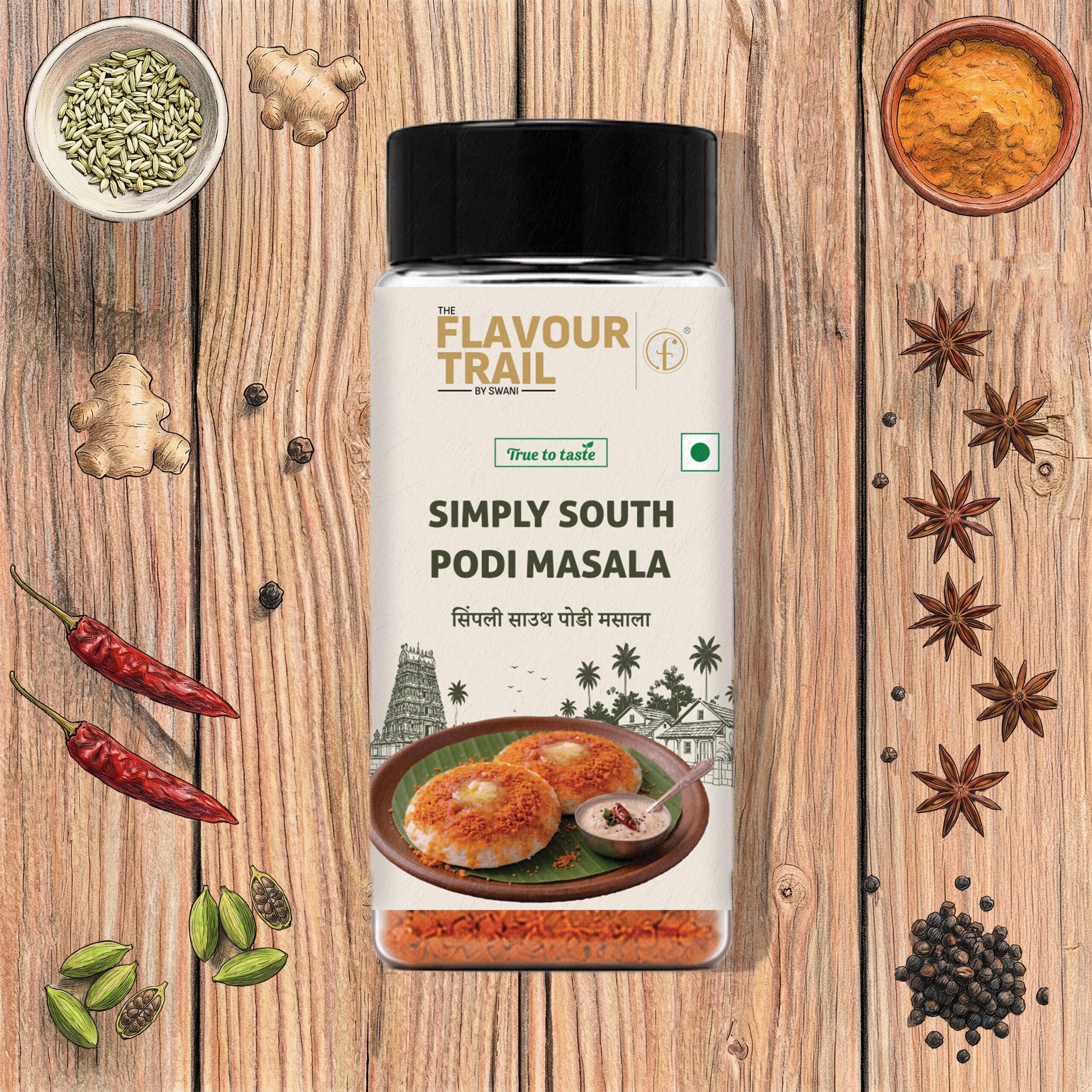 The Flavour Trail by Swani True to Taste Simply South Podi Masala 100gms