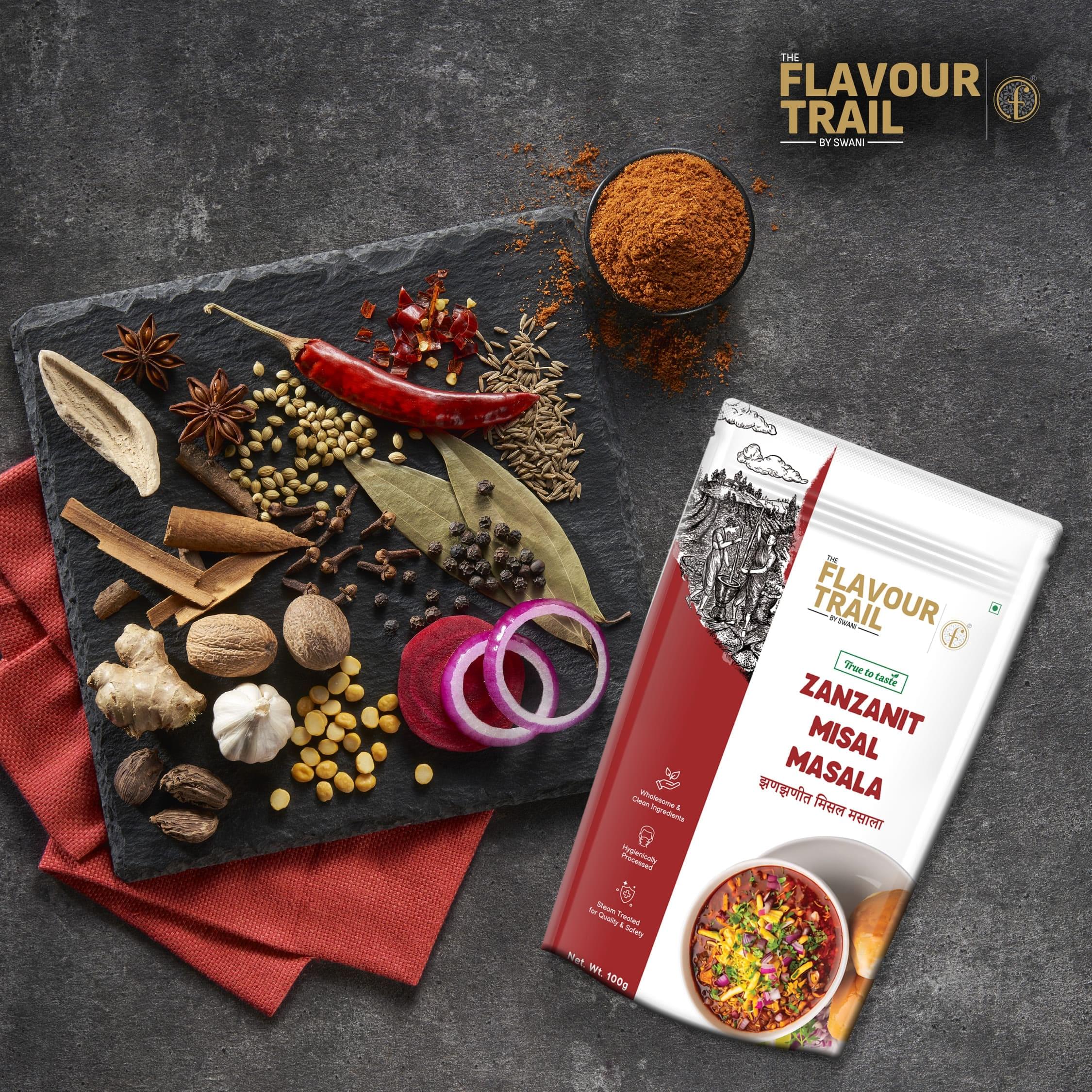The Flavour Trail by Swani True to Taste ZanZanit Misal Masala 100gms